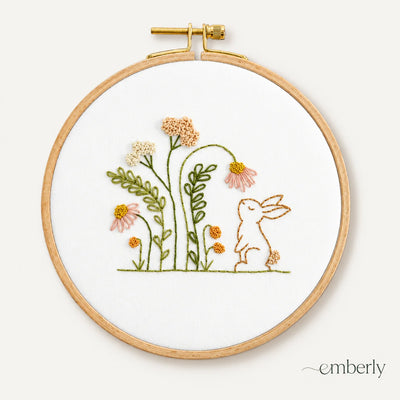 Emberly Bunny Meadow Embroidery Kit