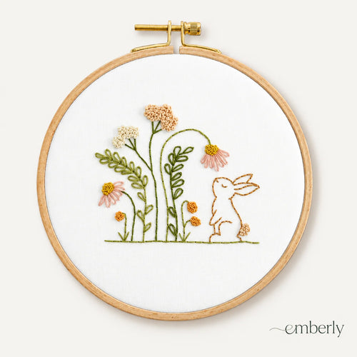 Emberly Bunny Meadow Embroidery Kit
