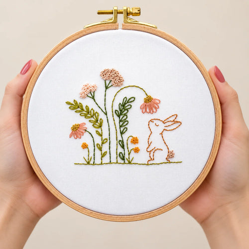 Emberly Bunny Meadow Embroidery Kit