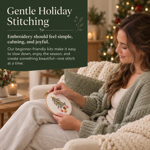 Emberly Festive Tree Embroidery Kit