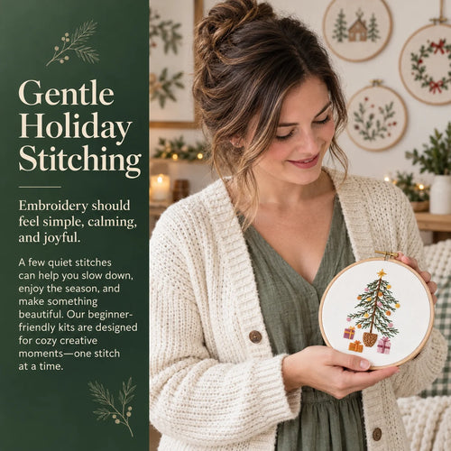 Emberly Festive Tree Embroidery Kit