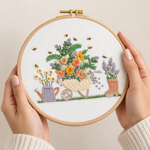 Emberly Garden Bee Embroidery Kit