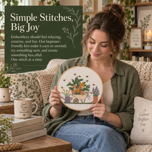 Emberly Garden Bee Embroidery Kit