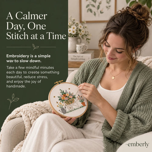 Emberly Garden Bee Embroidery Kit