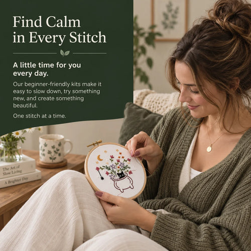 Emberly Mystic Cat Embroidery Kit