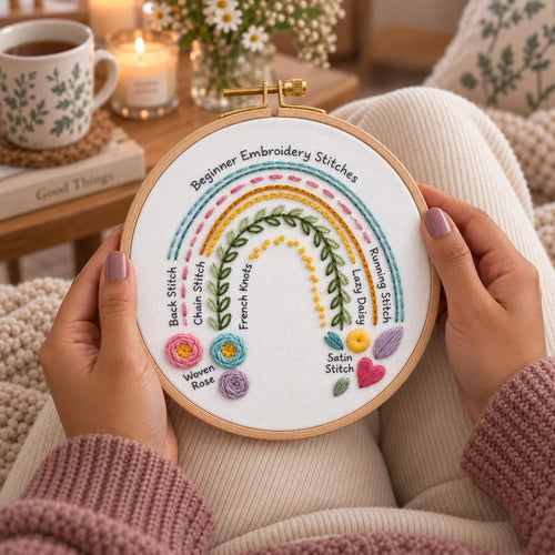 Emberly Rainbow Stitch Sampler Kit