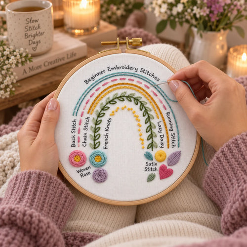 Emberly Rainbow Stitch Sampler Kit
