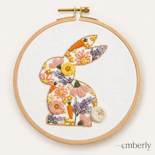 Emberly Sunny Bunny Embroidery Kit