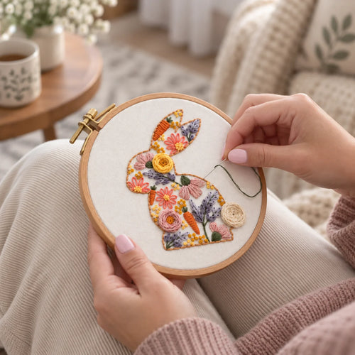 Emberly Sunny Bunny Embroidery Kit