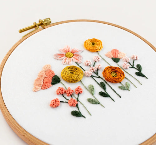 Emberly Sunset Meadow Embroidery Kit