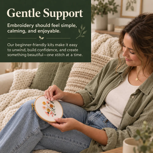 Emberly Sunset Meadow Embroidery Kit