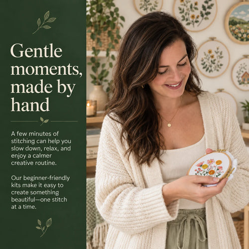 Emberly Sunset Meadow Embroidery Kit