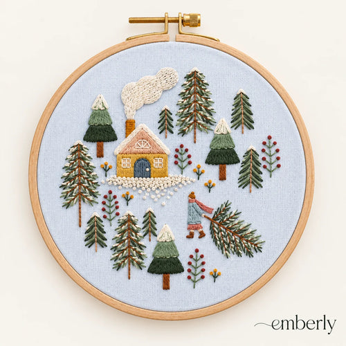 Emberly Winter Forest Embroidery Kit