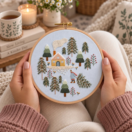 Emberly Winter Forest Embroidery Kit