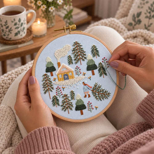 Emberly Winter Forest Embroidery Kit