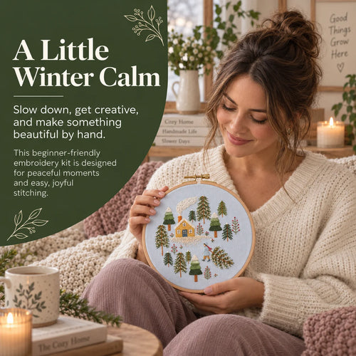Emberly Winter Forest Embroidery Kit