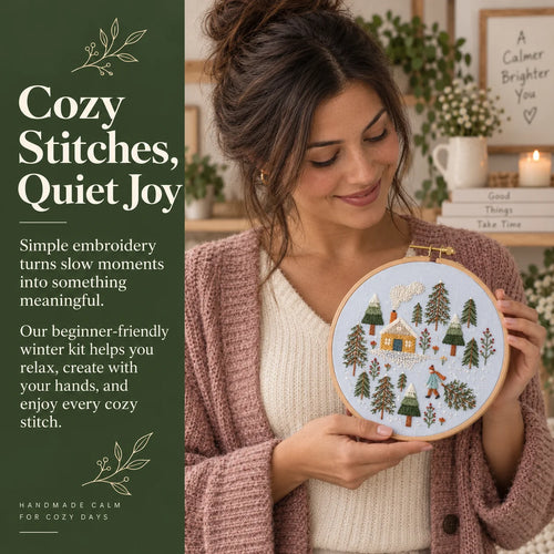 Emberly Winter Forest Embroidery Kit