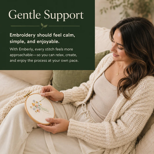 Emberly Bee Bloom Embroidery Kit