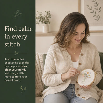 Emberly Bee Bloom Embroidery Kit