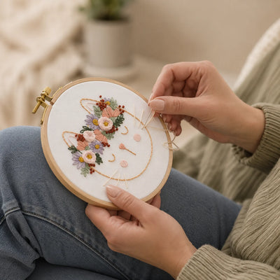 Emberly Flora Cat Embroidery Kit