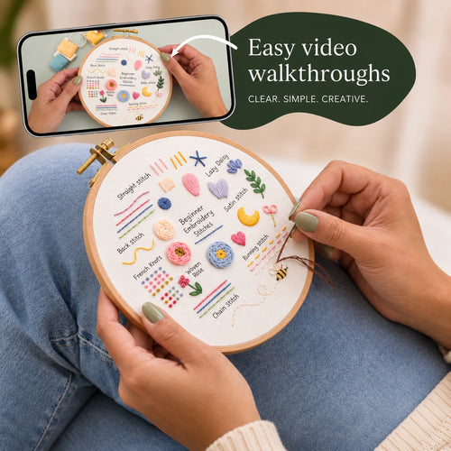 Stitch Sampler Beginner Embroidery Kit